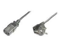 ASSMANN Power Cord CEE 7/7 Typ-F 90deg angled - C13 M/F 5.0m H05VV-F3G 1.0qmm bl