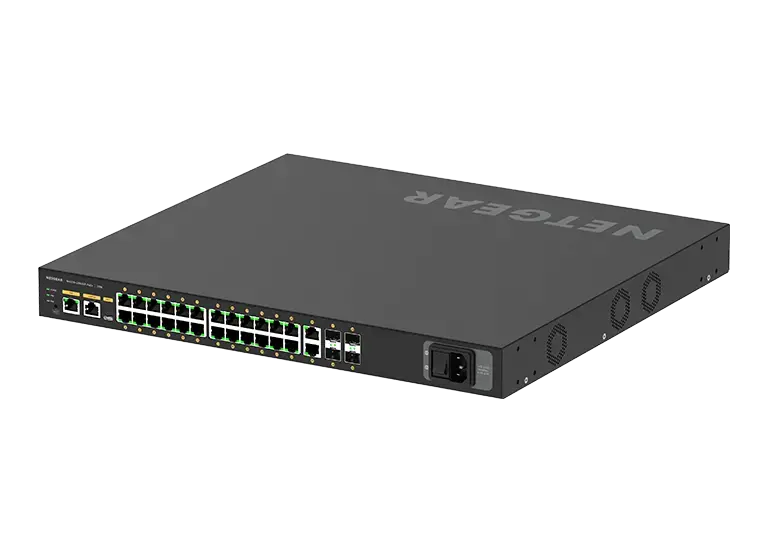 NETGEAR AV Line M4250-26G4XF-PoE+ 24x1G PoE+ 480W 2x1G ir 4xSFP+ valdomas komutatorius