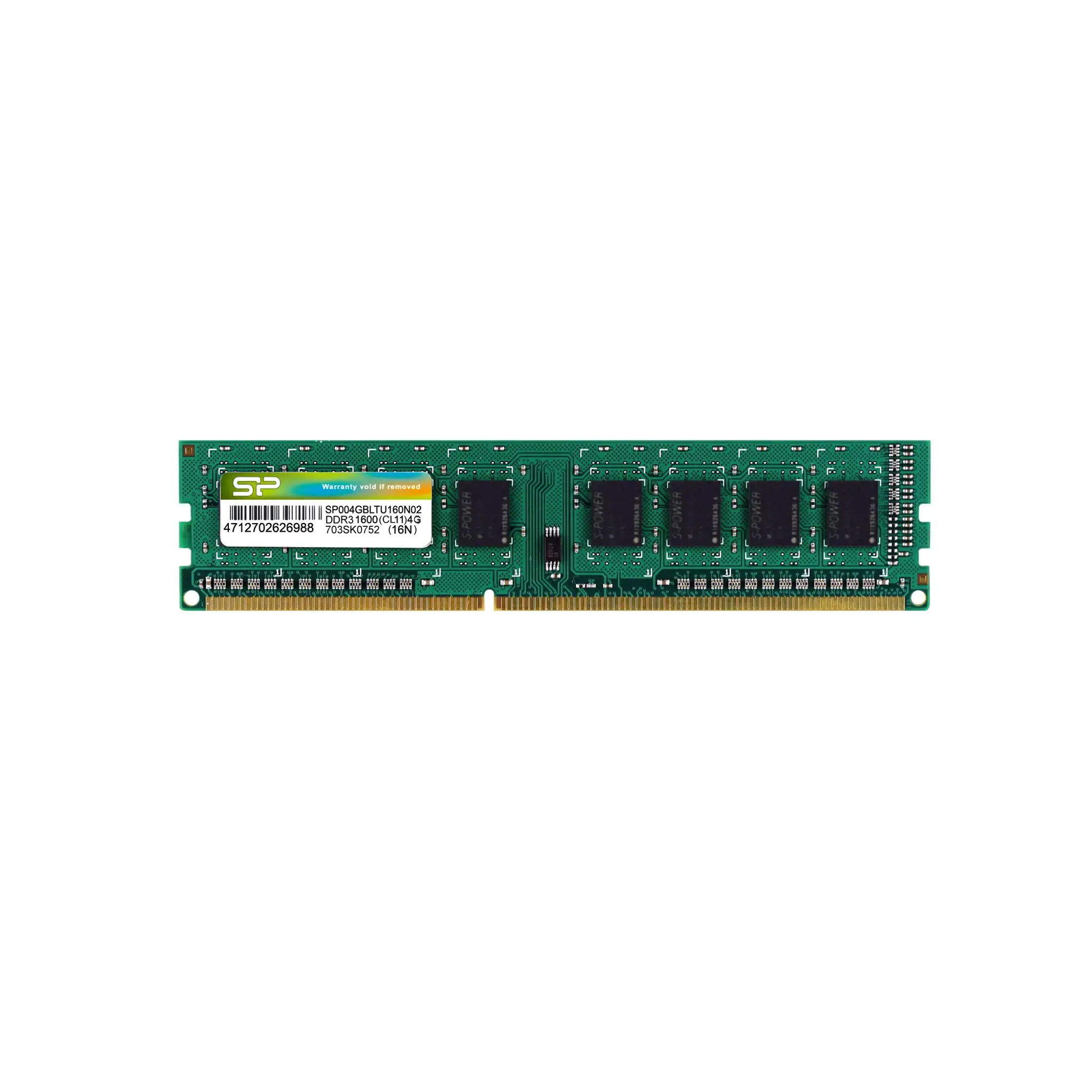 SILICONPOW SP004GBLTU160N02 Silicon Power DDR3 4GB 1600MHz CL11 1.5V