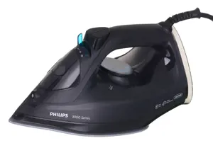Philips 3000 series DST3041/80, Steam iron, Ceramic soleplate, 1.9 m, 200 g/min, Black, 40 g/min