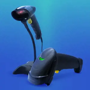 QOLTEC 50876 Lazerinis skeneris 1D USB juodas