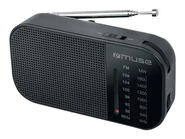 Nešiojamas radijas MUSE  FM, AM, juodas / M-025 R / 4500131