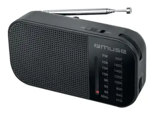 Nešiojamas radijas MUSE  FM, AM, juodas / M-025 R / 4500131