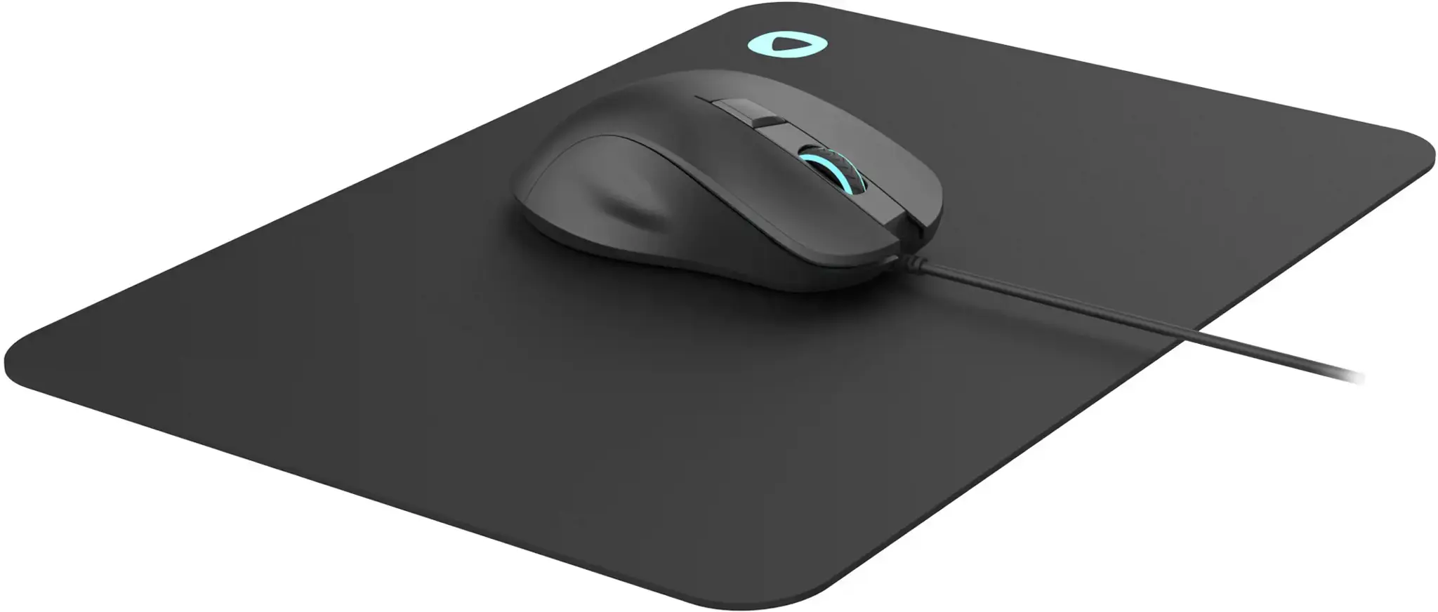 Platinet pelė PMOM010 + pelės kilimėlis, juoda (45571)