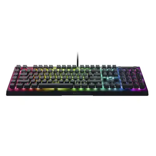 "Razer BlackWidow V4 X" mechaninė žaidimų klaviatūra, žalias jungiklis, JAV išdėstymas, laidinė, juoda