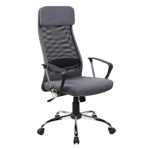 Biuro kėdė OFFICE4YOU DARLA, su porankais, pilkos sp. tekstilė