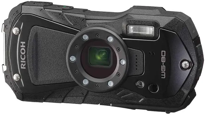 Ricoh WG-80, 16 MP, 4608 x 3456 taškų, CMOS, 5x, "Full HD", juoda