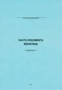 Gautų dokumentų registracijos žurnalas, A4 (48)  0720-006