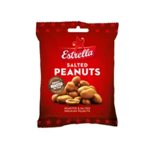 Sūdyti žemės riešutai  ESTRELLA, kepinti, 80 g