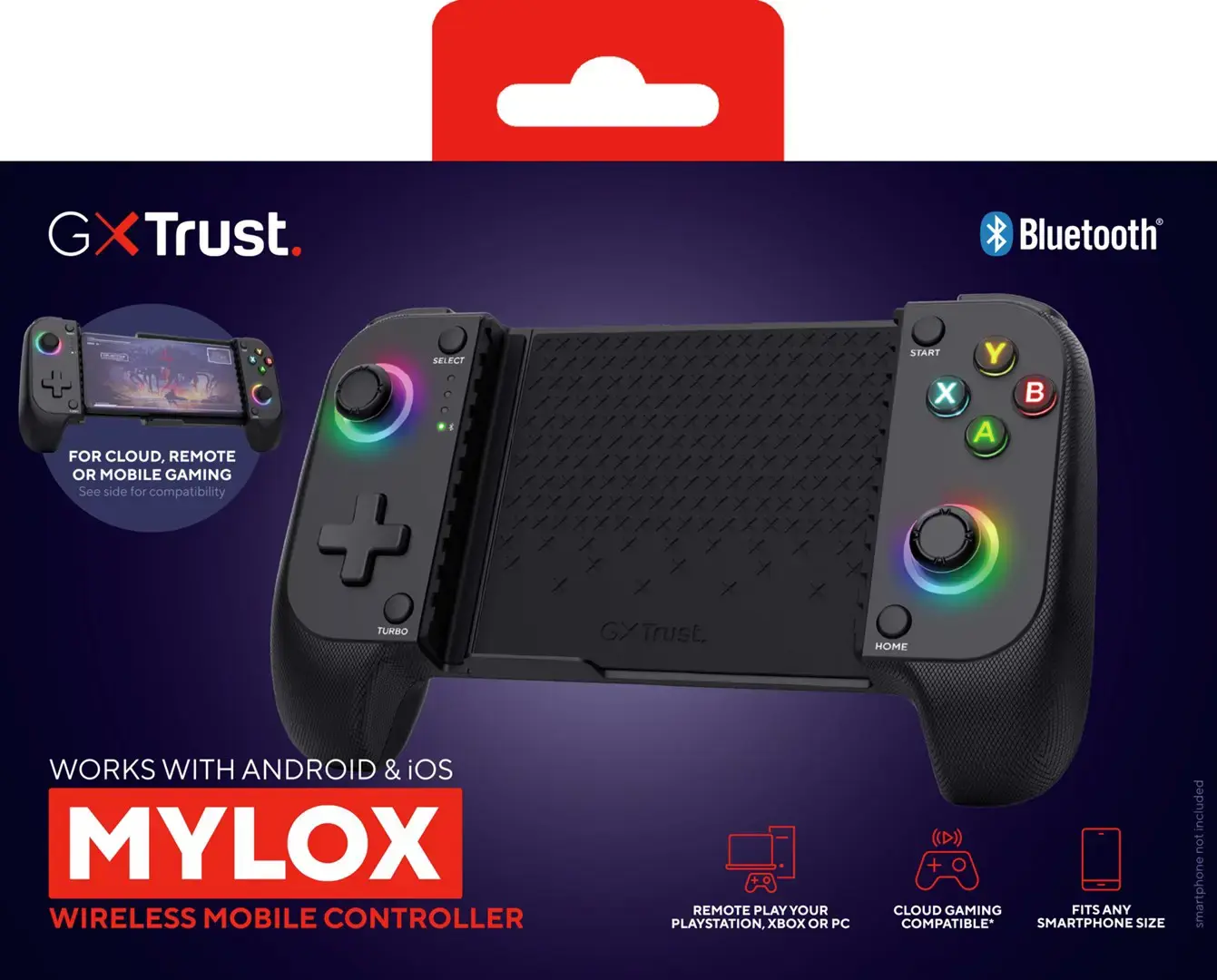 Trust GXT 735 Mylox Black Bluetooth Gamepad Analogue / Digital Android, iOS
