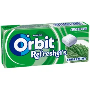 Kramtomoji guma ORBIT becukrė mėtų skonio, refreshers, 15,6 g
