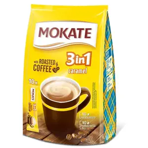 Kavos gėrimas MOKATE 3in1 Caramel, maišelyje 10 x 17g