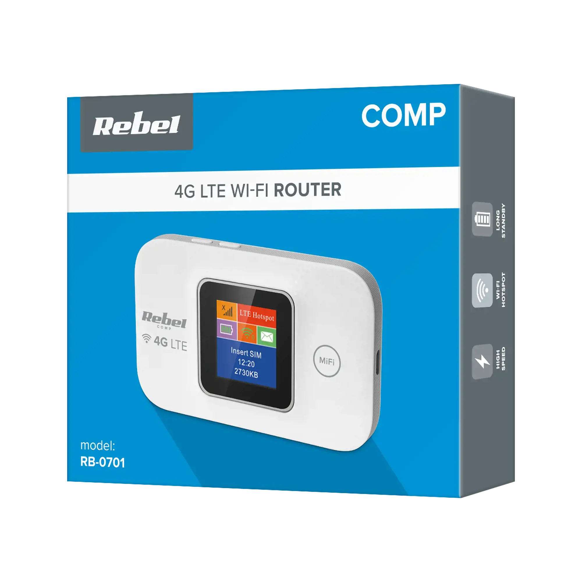 MODEMAS - MIFI maršrutizatorius 4G LTE Rebel.