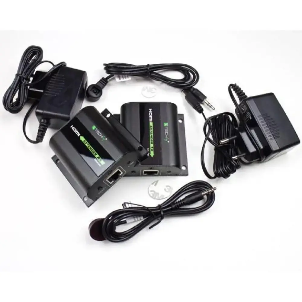 TECHLY 020355 "Techly" HDMI ilgintuvas "Cat.5e/6/6/6a.7" kabeliu, iki 60 m, su IR imtuvu