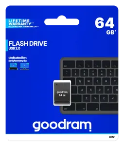 "Goodram UPI2", 64 GB, A tipo USB, 2.0, 20 MB/s, dangtelis, juodas