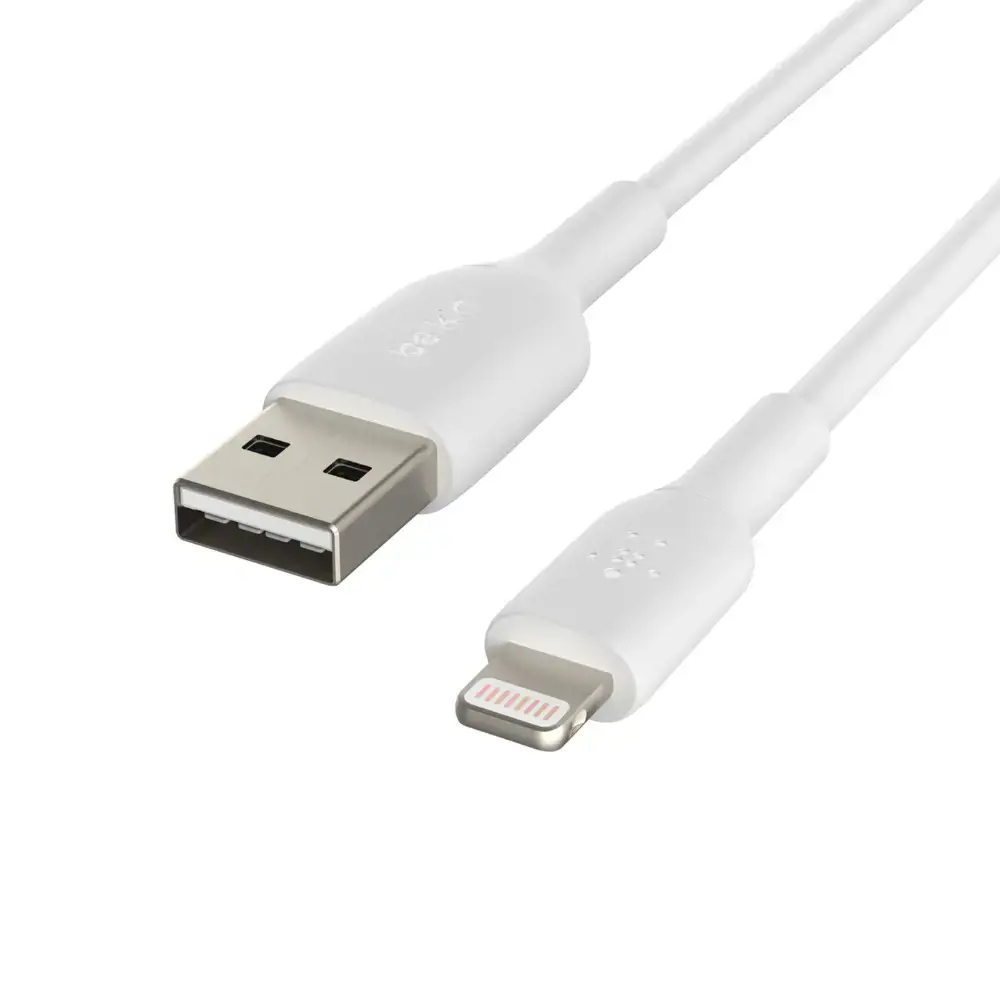 Belkin CAA001BT0MWH, 0,15 m, Lightning, USB A, vyriškas, vyriškas, baltas