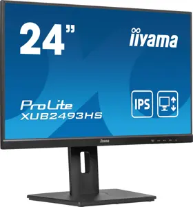 iiyama ProLite XUB2493HS-B6, 60.5 cm (23.8"), 1920 x 1080 pixels, Full HD, LED, 0.5 ms, Black