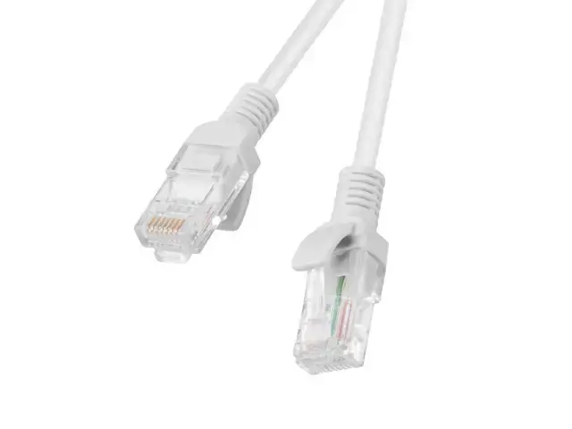 LANBERG PCU5-20CC-0100-S Lanberg Patchcord RJ45 kat. 5e UTP 1 m pilkos spalvos, 10 vnt.
