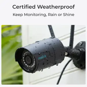 Reolink W320-B - 5MP Outdoor Security Camera, 2.4/5 GHz Wi-Fi, Person/Vehicle/Animal Detection, 100ft Night Vision, IP security camera, Outdoor, Wired & Wireless, Google Assistant, External, Wall