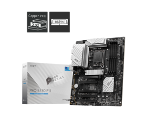 MSI PRO B760-P II, Intel, LGA 1700, Intel® Celeron®, Intel® Core™ i3, Intel® Core™ i5, Intel® Core™ i7, Intel® Pentium® Gold, 256 GB, DDR5-SDRAM, 256 GB