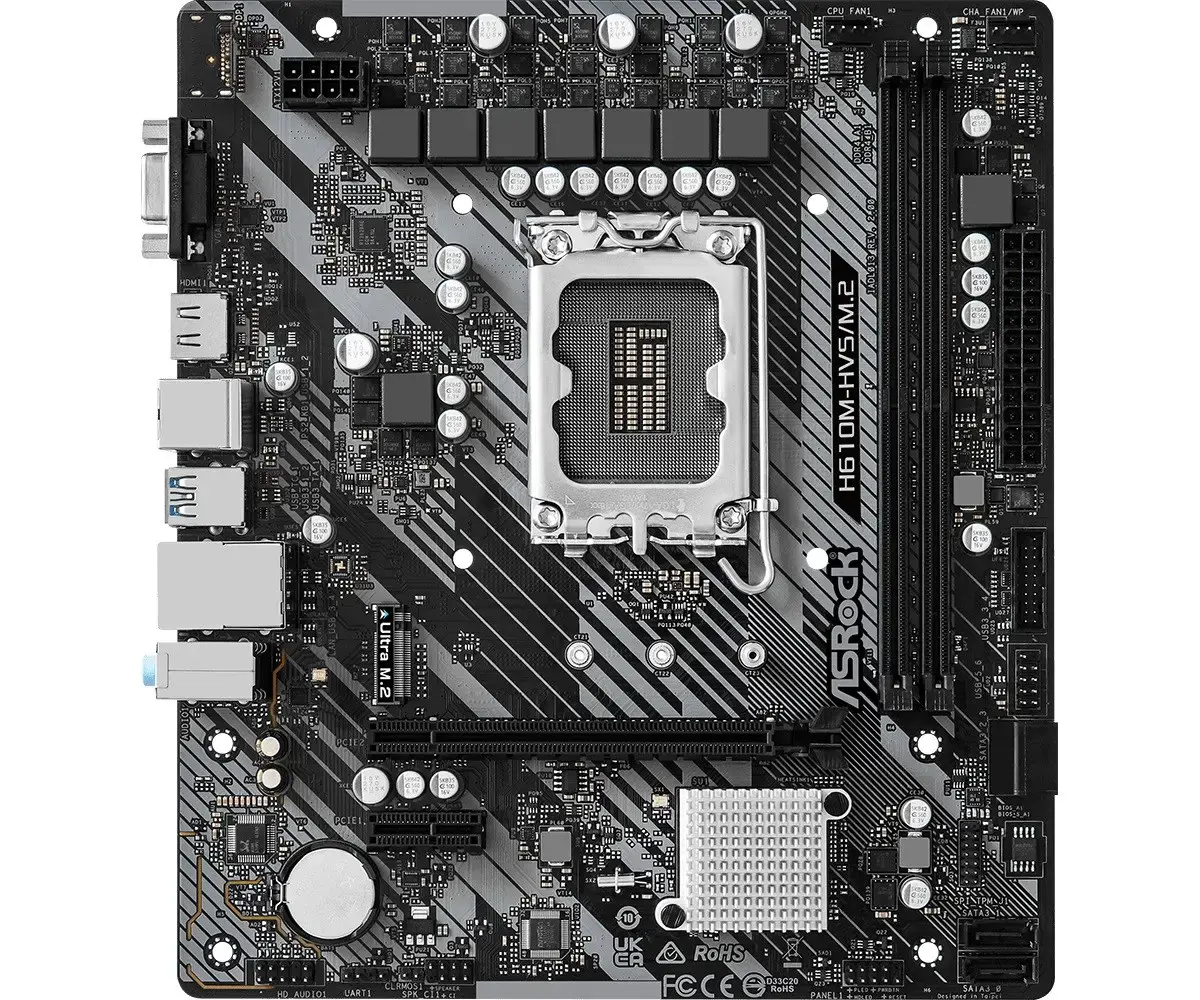 ASROCK H610M-HVS/M.2 R2.0 pagrindinė plokštė