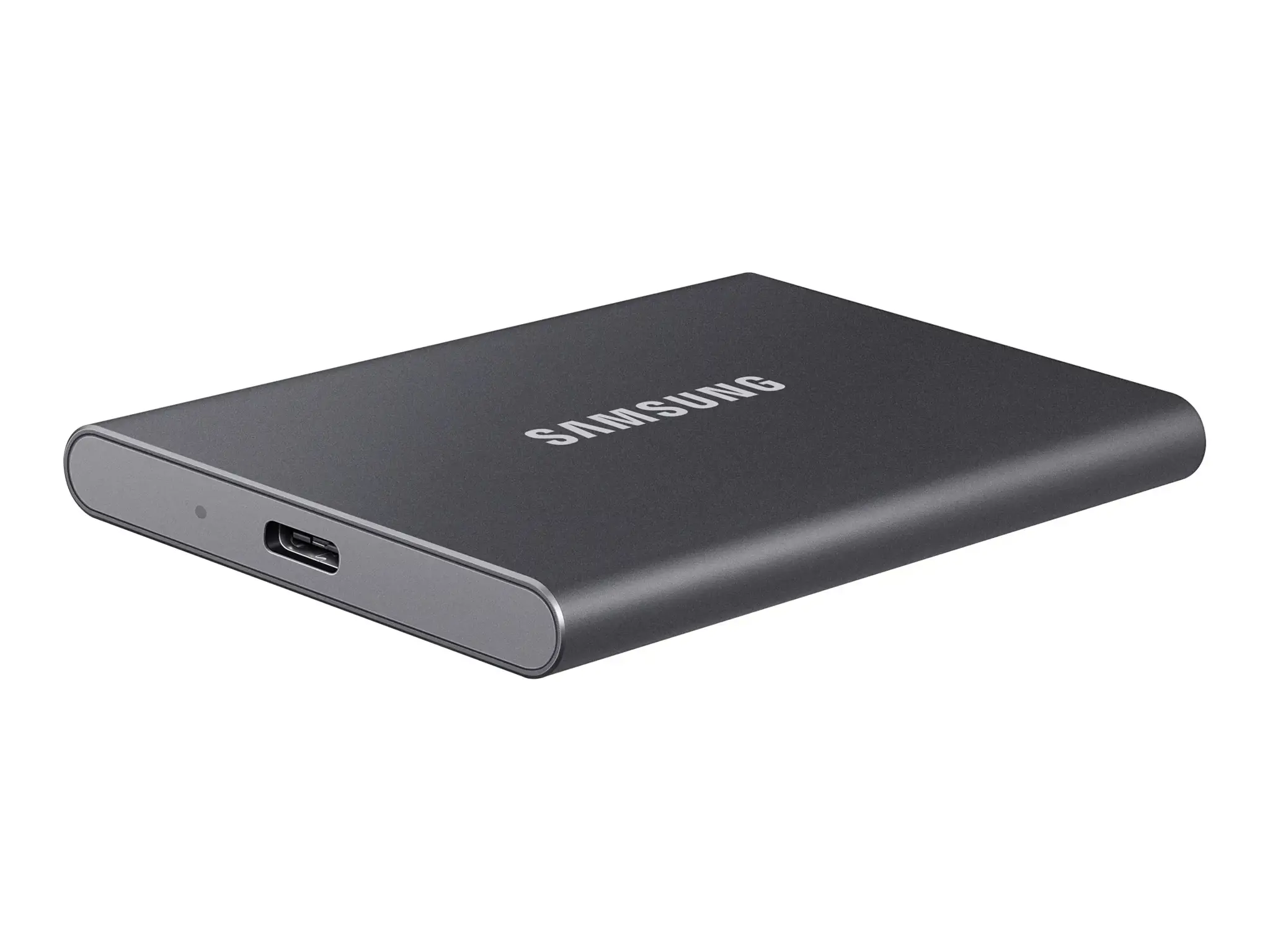 "Samsung" nešiojamasis SSD diskas T7, 2000 GB, C tipo USB, 3.2 Gen 2 (3.1 Gen 2), 1050 MB/s, apsauga nuo slaptažodžio, pilkas