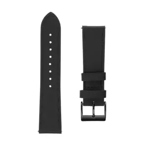 Fixed | Leather Strap with Quick Release 20mm for Smartwatch | Black