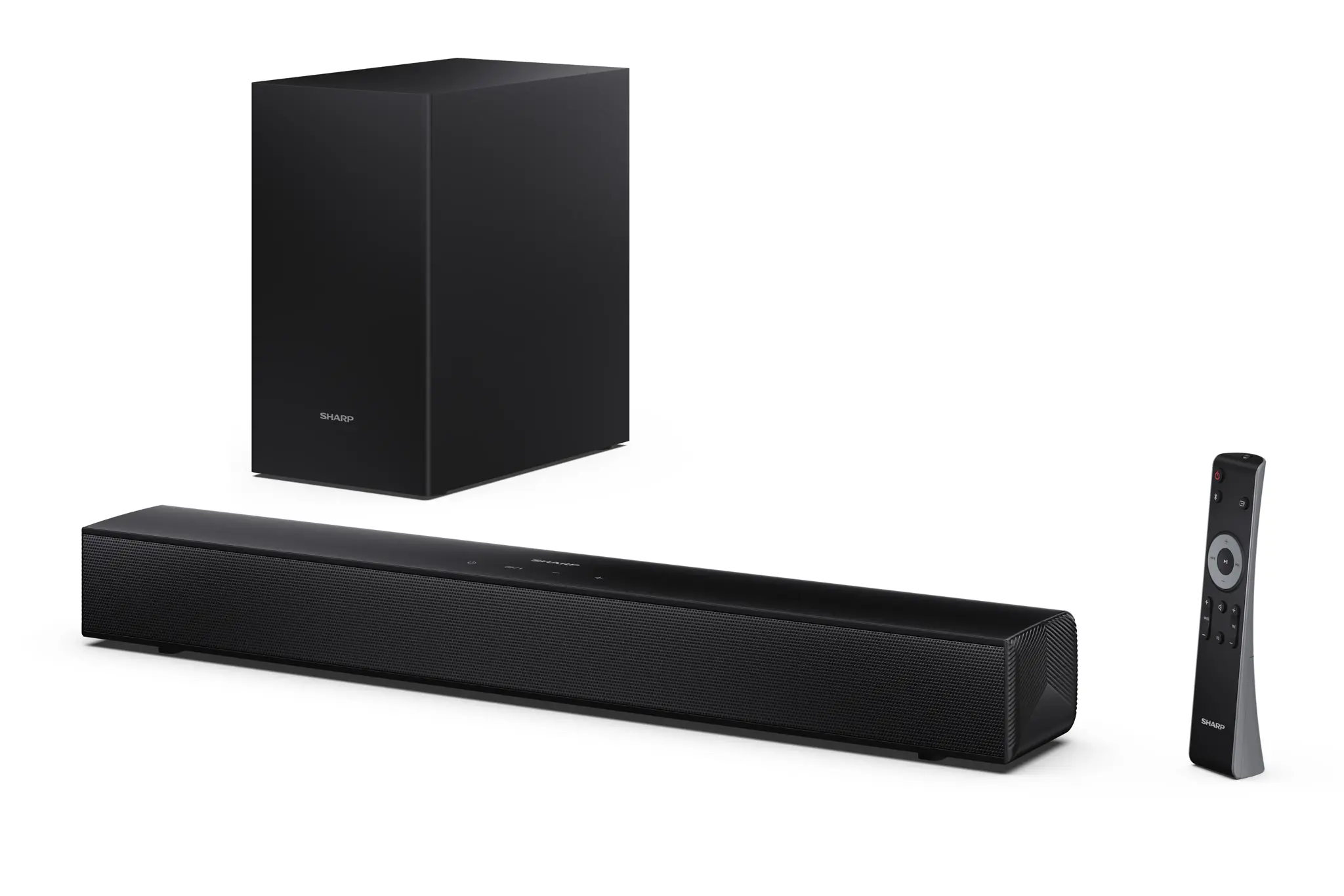 Sharp HT-SBW121 Compact 2.1 Soundbar with Wireless Subwoofer | Sharp
