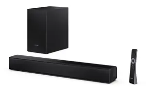 Sharp HT-SBW121 Compact 2.1 Soundbar with Wireless Subwoofer | Sharp