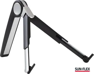 Nešiojamojo kompiuterio stovas SUN-FLEX®GRAVITY STAND, metalinis, juodos/sidabrinės spalvos