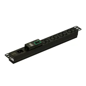 APC EPDU1016M, Metered, 1U, Single-phase, Horizontal, Aluminium, Black