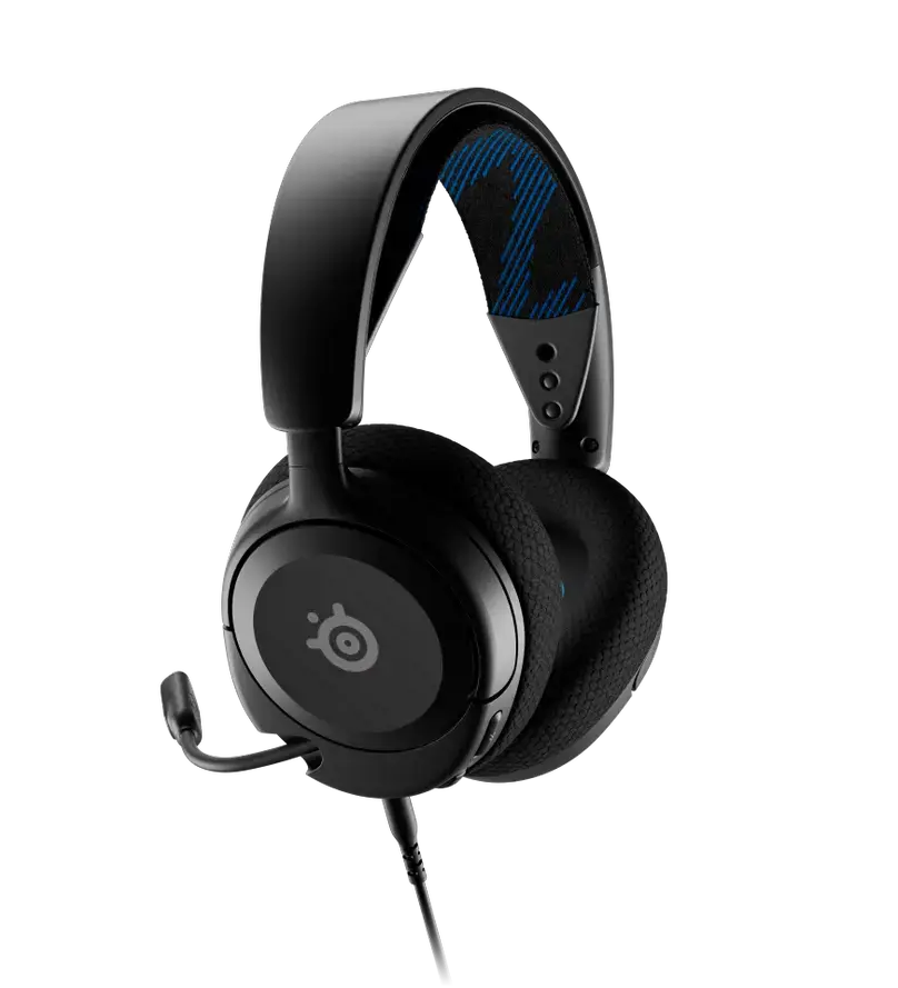 "SteelSeries" žaidimų ausinės "Arctis Nova 1P Over-Ear", įmontuotas mikrofonas, juodos spalvos, triukšmo slopinimas