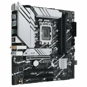 ASUS PRIME B760M-A WIFI, "Intel", LGA 1700, "Intel® Celeron®", "Intel® Core™ i3", "Intel® Core™ i5", "Intel® Core™ i7", "Intel® Core™ i9",..., LGA 1700, DDR5-SDRAM, 128 GB
