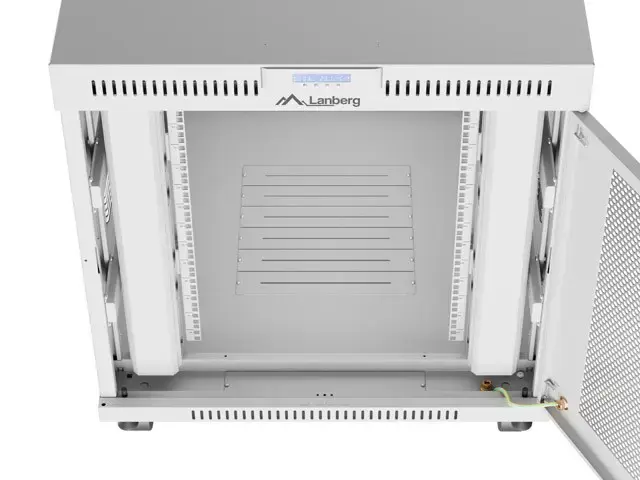 Free-standing rack cabinet 19" 15U 800x1000 grey perforated door LCD Lanberg (flat pack)
