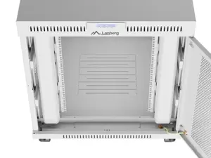 Free-standing rack cabinet 19" 15U 800x1000 grey perforated door LCD Lanberg (flat pack)