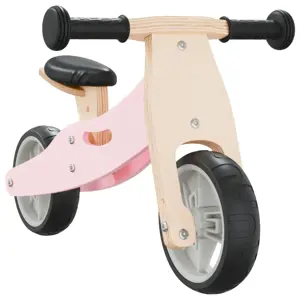 Vaikiškas krosinis dviratis, 2-in-1, rožinės spalvos