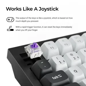 KEYBOARD WRL Q6 HE RGB/CARBON BLACK Q6H-M1 KEYCHRON
