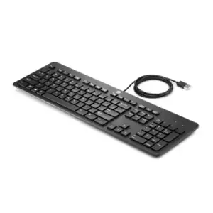 HP plona USB laidinė klaviatūra - išmanioji kortelė - juoda - EST (10 vnt.)