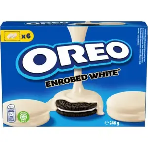 Sausainiai OREO  aplieti baltu šokoladu  246g