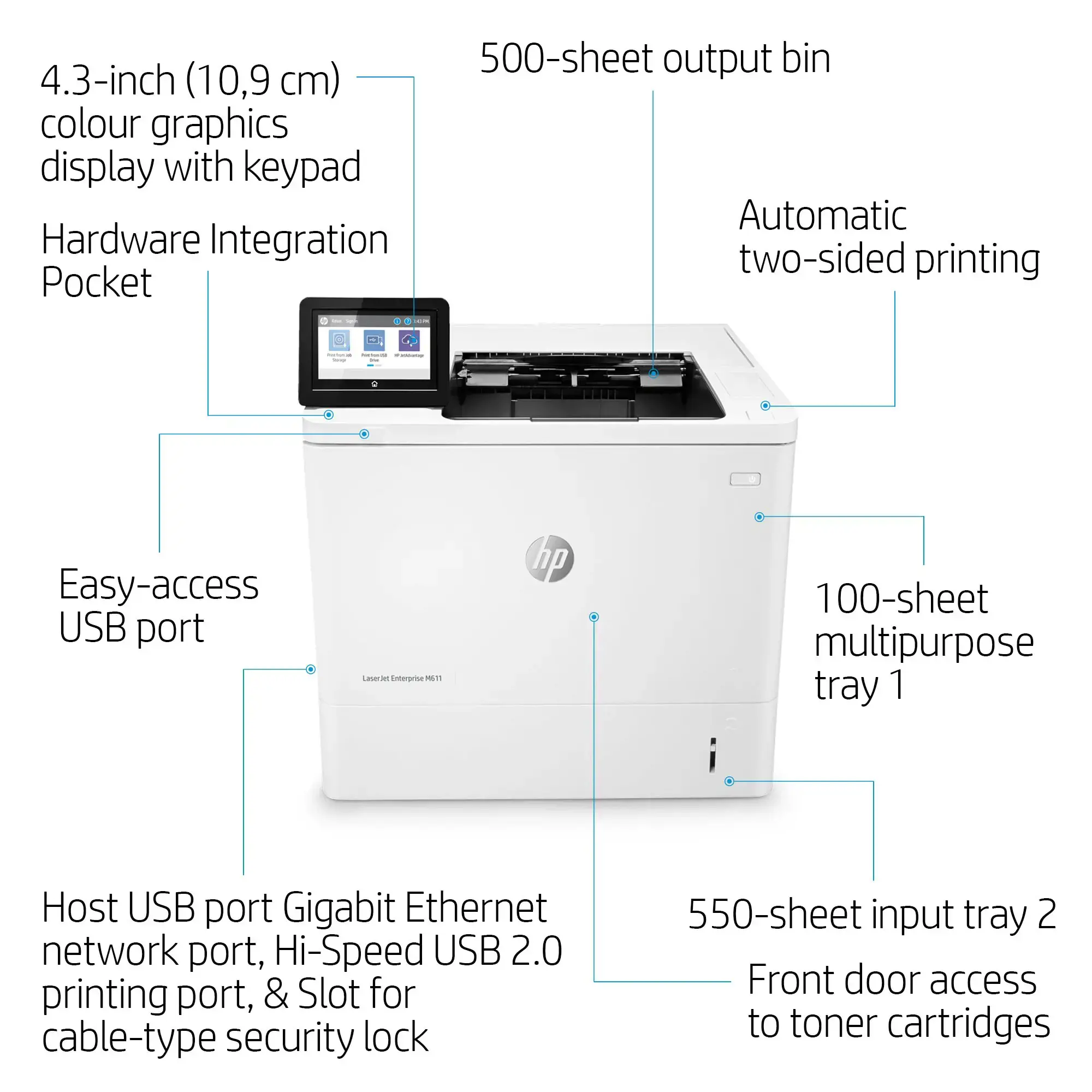 HP LaserJet Enterprise M611dn