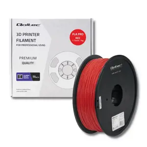 QOLTEC Professional 3D spausdinimo gija PLA PRO 1,75 mm 1 kg raudona
