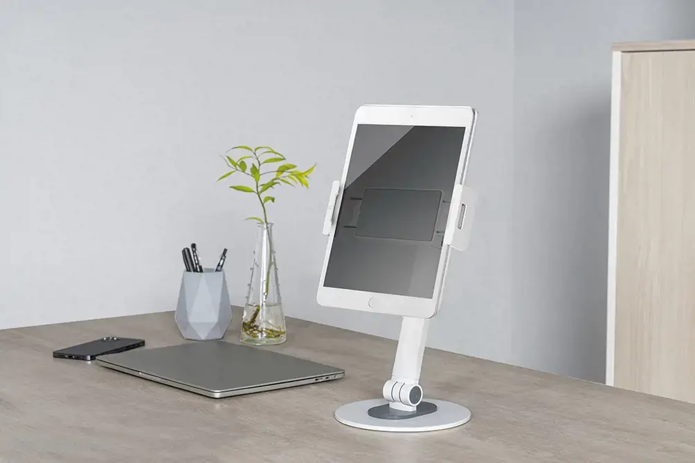 "Neomounts by Newstar" planšetinio kompiuterio stovas, Mobilusis telefonas/išmanusis telefonas, Planšetinis kompiuteris/UMPC, Pasyvus laikiklis, Stalas, Baltas
