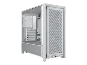 Corsair PC Case | Frame 4000D RS Modular | White | Mid-Tower | Power supply included No