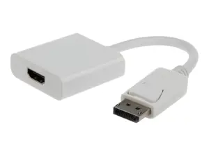 GEMBIRD A-DPM-HDMIF-002-W Gembird Displayport vyriškos ir HDMI moteriškos lyties adapteris, 10 cm