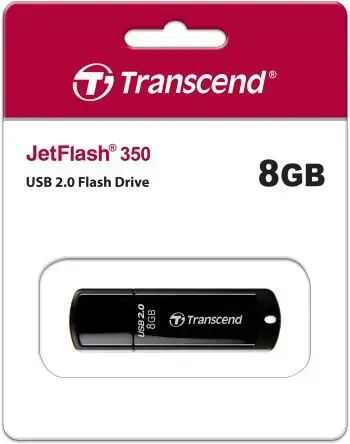 ATMINTIES KAUPIKLIS FLASH USB2 8GB/350 TS8GJF350 TRANSCEND