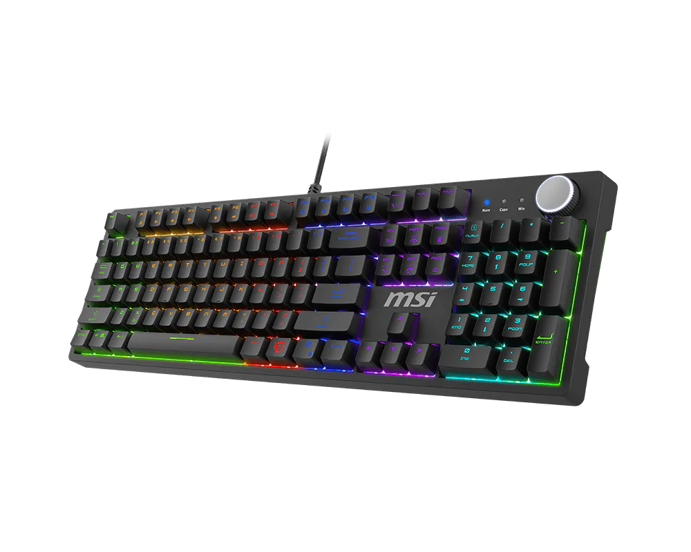 KEYBOARD GAMING BLACK US/FORGE GK310 RED MSI