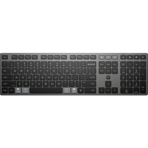 HP 725 Wireless Keyboard - Multi-Device, Dual-Mode, Programmable, Rechargeable - Nightfall Black - …