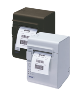 "Epson TM-L90", 8 taškų/mm (203 dpi), USB, Ethernet, juoda