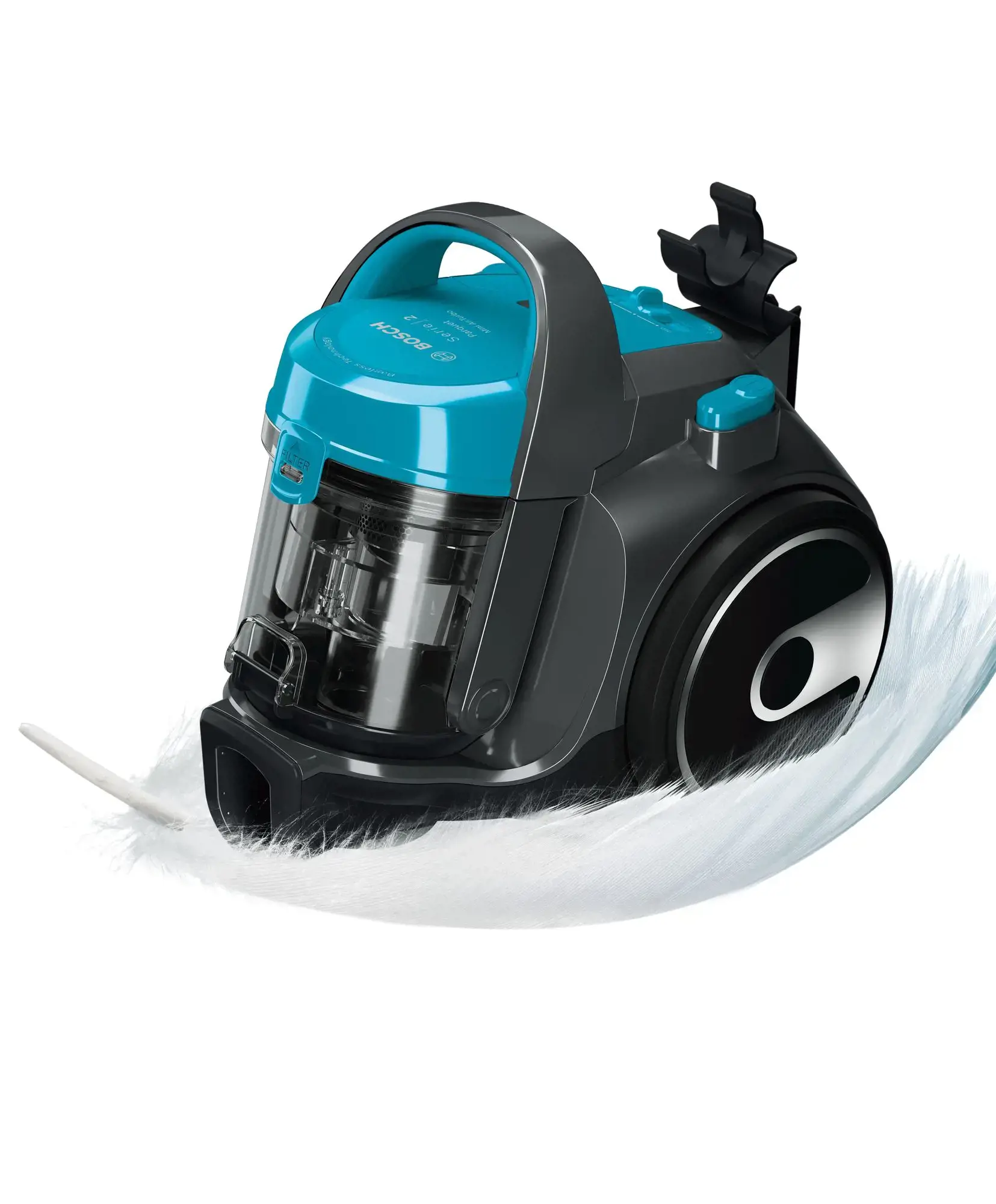 "Bosch Serie 2" BGS05X240, 700 W, cilindrinis dulkių siurblys, sausas, be maišelio, 1,5 l, EPA