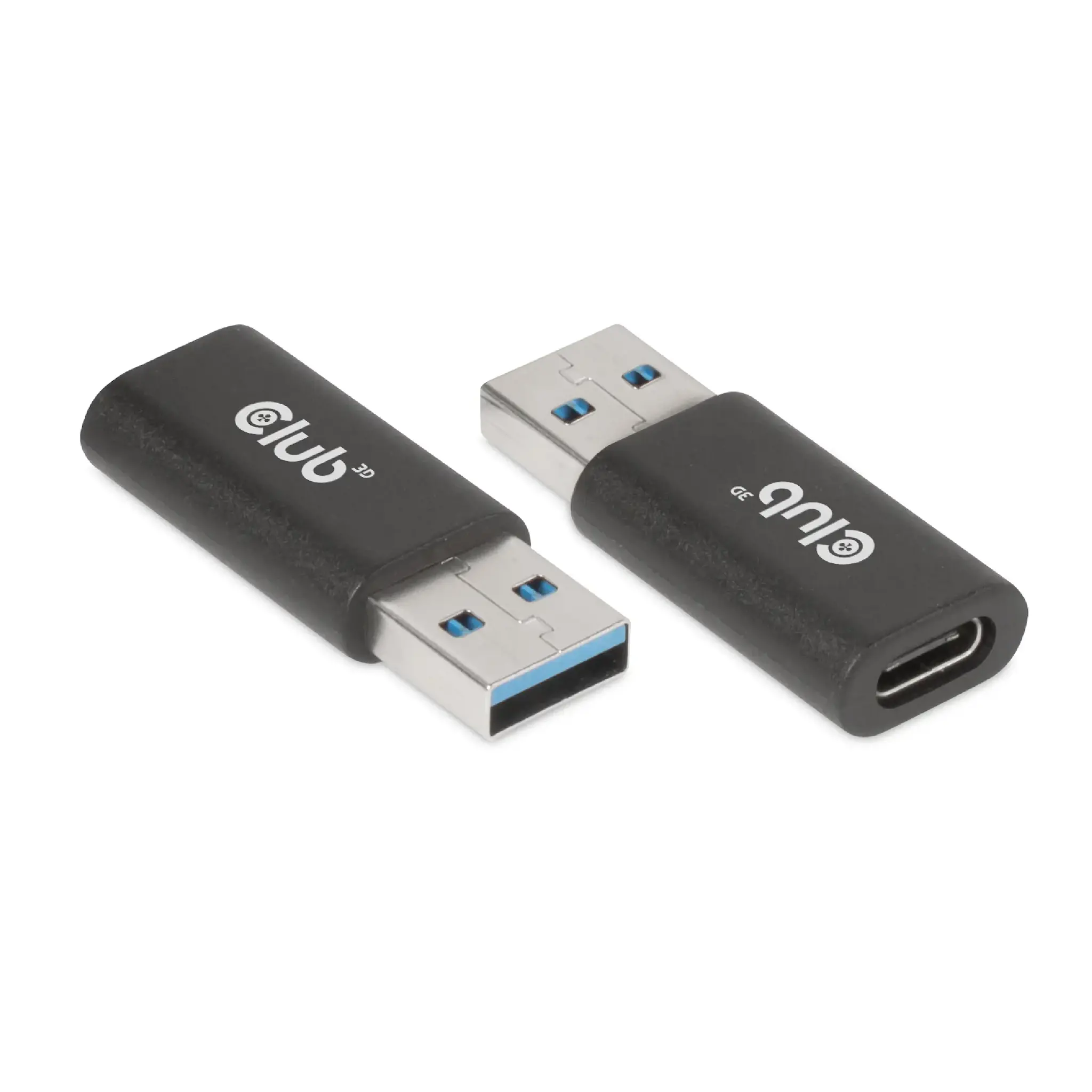 CLUB3D USB 3.2 Gen1 Type A to USB 3.2 Gen1 Type C Adapter M/F, USB A, USB TYPE C, 3.2 Gen 1 (3.1 Gen 1), Black